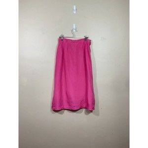 VTG Womens Midi Skirt 28 Pink Barbie Retro Minimalist Party Wedding Guest Femme